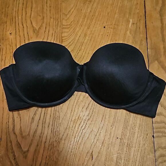 Maidenform Black Strapless Underwire Bra Size 36C Excellent Condition - Picture 1 of 6